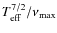 $T_{{\rm eff}}^{7/2} / \nu_{{\rm max}}$