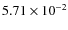 $5.71\times 10^{-2}$