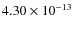 $4.30\times 10^{-13}$
