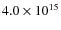 $4.0\times 10^{15}$