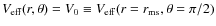 $V_{\rm eff}(r,\theta )=V_0\equiv V_{\rm eff}(r=r_{\rm ms},\theta =\pi /2)$