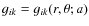 $g_{ik} = g_{ik}(r,\theta; a)$