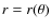 $r = r(\theta)$