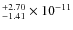 $^{+2.70}_{-1.41}\times 10^{-11}$