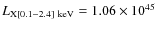 $L_{\rm X[0.1-2.4]~keV}=1.06\times 10^{45}$