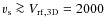 ${v}_{\rm s}\ga V_{\rm rf,3D}=2000 $