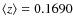 $\left<z\right>=0.1690$