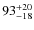 $\rm 93^{+20}_{-18}$