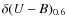 $\delta (U-B)_{0.6}$