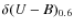 $\delta(U-B)_{\rm0.6}$