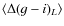 $\langle\Delta(g-i)_{L}\rangle $