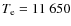 $T_{\rm e} = 11~650$