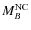 $M_B^{\rm NC}$