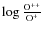 $\log\frac{\rm O^{++}}{\rm O^+}$