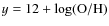 $y=12+\log({\rm O/H})$