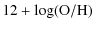 $\displaystyle 12+\log ({\rm O/H})$