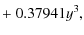 $\displaystyle +\ 0.37941y^3,$