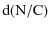 $\displaystyle {\rm d(N/C)}$