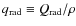 $q_{{\rm rad}}\equiv Q_{{\rm rad}}/\rho$