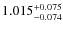 $\rm 1.015_{-0.074}^{+0.075}$