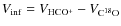 $V_{\rm inf} = V_{\rm HCO^{+}}-V_{\rm C^{18}O}$