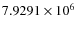 $7.9291\times 10^{6}$