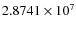 $2.8741\times 10^{7}$