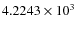 $4.2243\times 10^{3}$