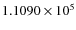 $1.1090\times 10^{5}$