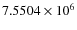 $7.5504\times 10^{6}$