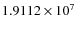 $1.9112\times 10^{7}$