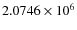 $2.0746\times 10^{6}$