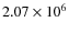 $2.07\times 10^{6}$