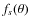 $f_s(\theta)$