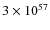 $3\times 10^{57}$