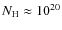 $N_{\rm H}\approx10^{20}$