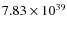 $7.83\times10^{39}$