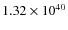 $1.32\times10^{40}$