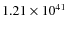 $1.21\times10^{41}$