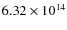 $6.32\times10^{14}$