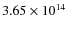 $3.65\times10^{14}$