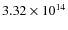 $3.32\times10^{14}$