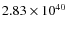 $2.83\times10^{40}$