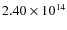 $2.40\times10^{14}$