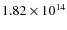 $1.82\times10^{14}$