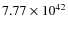 $7.77\times10^{42}$