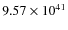 $9.57\times10^{41}$