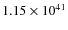 $1.15\times10^{41}$