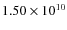 $1.50\times10^{10}$