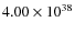 $4.00\times10^{38}$